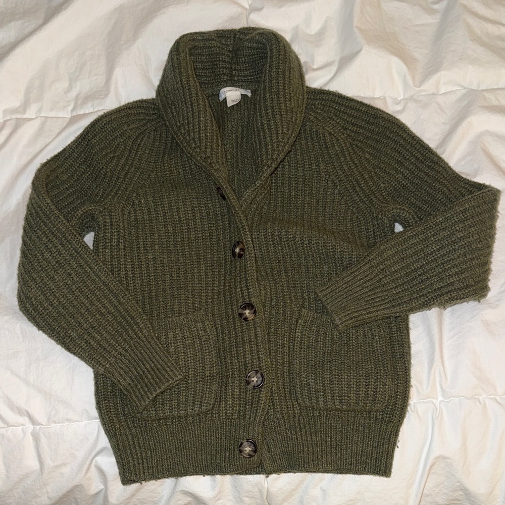 Crewcuts Forest Green Knit Sweater